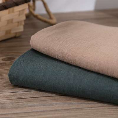 Multicolor choose 100% pure linen washed linen fabric for garment